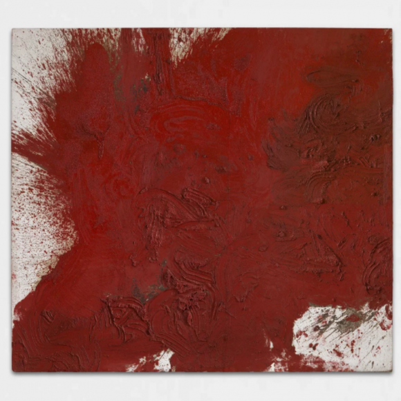 a painting from the Hermann Nitsch retrospective